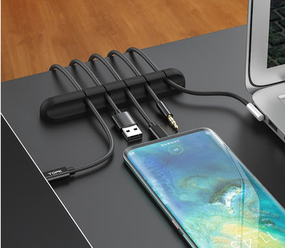 Minimalist Cable Management Clips – USB & Desk Wire Organizer