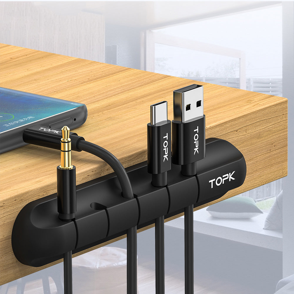 Minimalist Cable Management Clips – USB & Desk Wire Organizer