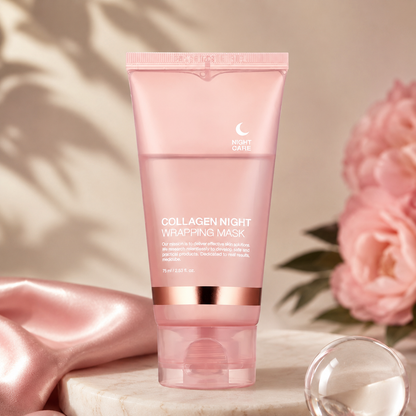 Face Night Mask Collagen Wrapping Mask Natural Ingredients Firming Elasticity & Hydration Anti-wrinkle For Skin Care