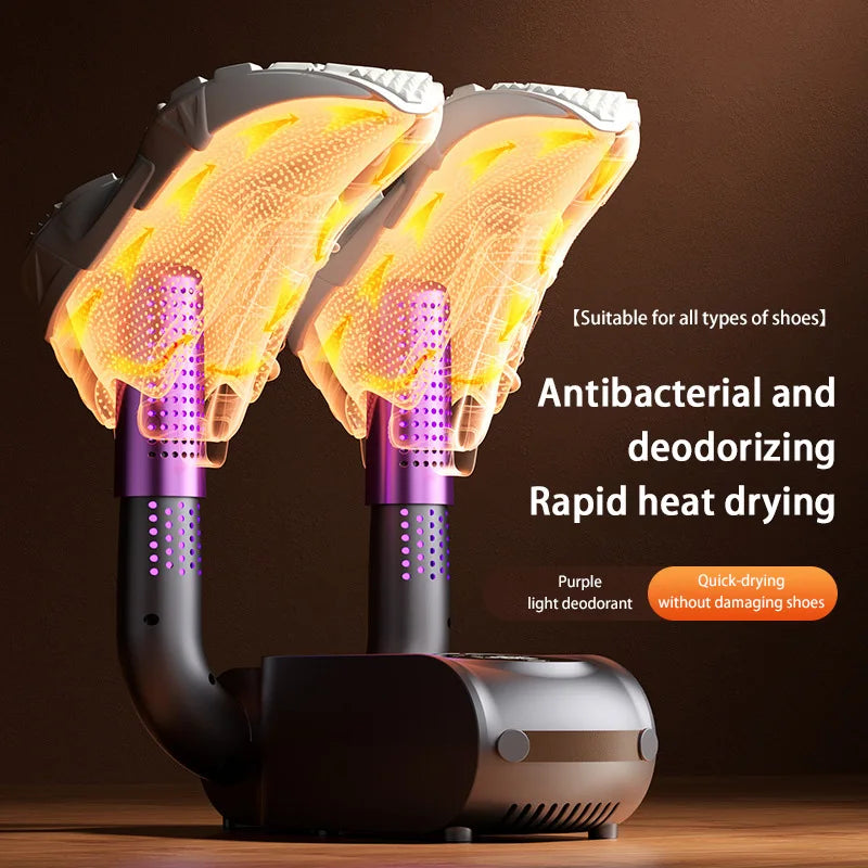 Electric UV Shoe Dryer Household Foldable Constant Warm Air Boot Dryer Heater Sterilization Deodorization Footwear Dryer