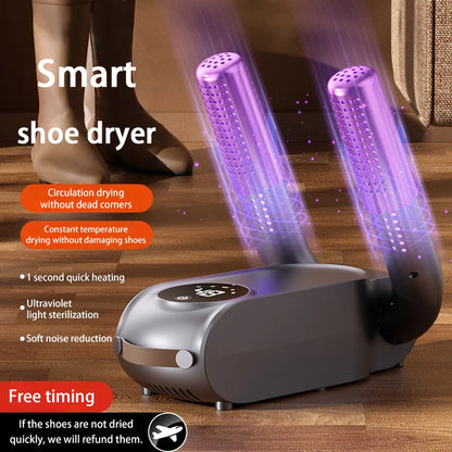 Electric UV Shoe Dryer Household Foldable Constant Warm Air Boot Dryer Heater Sterilization Deodorization Footwear Dryer