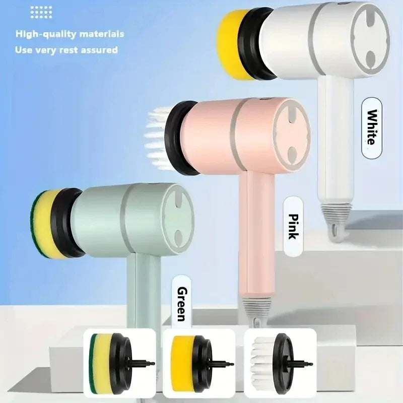 OLOEY 3-in-1 Electric Spin Scrubber, Electric Cleaning Brush Handheld Kitchen Cleaner Cordless Spin Scrubber, Power Scrubber