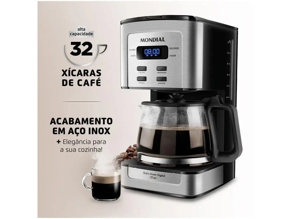 Mondial Dolce Arome Digital Electric Coffee Machine-220V