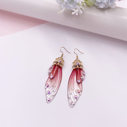 Fashion Butterfly Wings Bridal Earrings Women